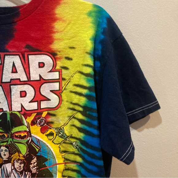 Vintage Classic Star Wars Comic Book Cover #1 Tie Dye T-Shirt Luke Darth Vader - Picture 10 of 13
